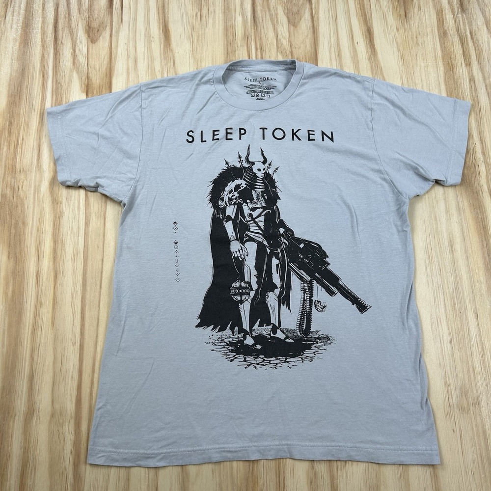Sleep Token The Summoning T Shirt Gray Large Short Sleeve Band Music Tee